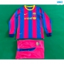 Camiseta futbol Retro Barcelona Niño Primera Manga Larga 2010-11