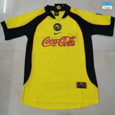 Camiseta futbol Retro CF América Amarillo 2001-02