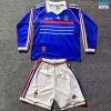 Camiseta futbol Retro Francia Niño Primera Manga Larga 1998