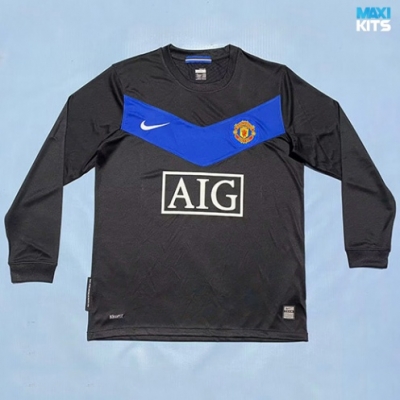 Camiseta futbol Retro Manchester United Segunda Manga Larga 2009-10