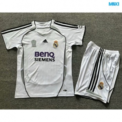 Camiseta futbol Retro Real Madrid Niño Primera 2006-07