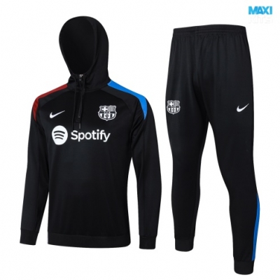 Chandal Con Capucha Barcelona 2024/25 negro