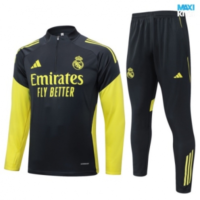 Chandal Real Madrid Niño 2025/26 Gris oscuro/amarillo
