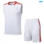 Camiseta futbol Entrenamiento Sin Mangas Bayern Munich + Pantalón Corto 2025/26 Blanco/rojo