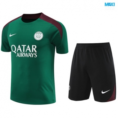 Camiseta futbol Paris PSG + Pantalón Corto 2024/25 verde