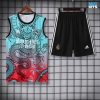 Camiseta futbol Entrenamiento Sin Mangas Real Madrid + Pantalón Corto 2024/25 azul
