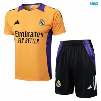 Camiseta futbol Real Madrid + Pantalón Corto 2024/25 naranja