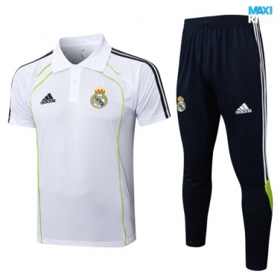 Camiseta futbol Polo Real Madrid 2025/26 Blanco/negro/verde