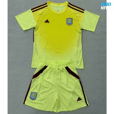 Camiseta futbol Aston Villa Niño Portero Amarillo 2025/26