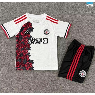 Camiseta futbol Manchester United Niño Training Blanco 2025/26