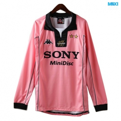 Camiseta futbol Retro Juventus Manga Larga Rosa 1998