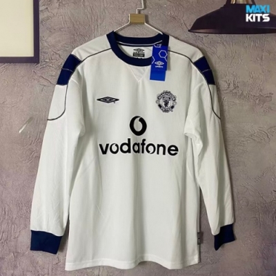 Camiseta futbol Retro Manchester United Segunda Manga Larga 1999-00
