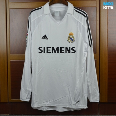 Camiseta futbol Retro Real Madrid Primera Manga Larga 2005-06