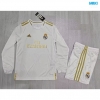 Camiseta futbol Retro Real Madrid Niño Primera Manga Larga 19-20