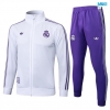 Chaqueta Chandal Real Madrid Niño 2025/26 Blanco/Violeta