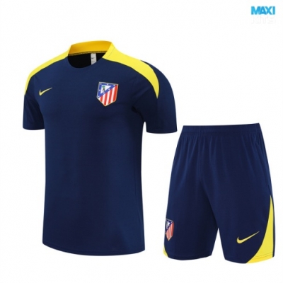 Camiseta futbol Atlético de Madrid Niño + Pantalón Corto 2025/26 Azul marino/amarillo