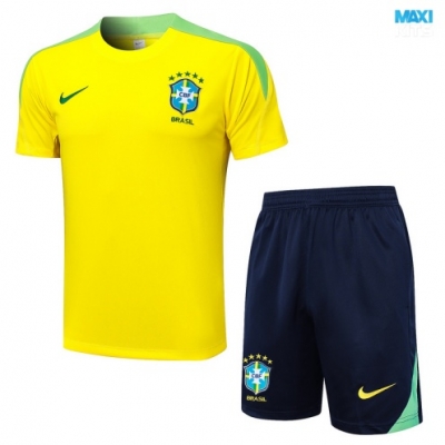 Camiseta futbol Brasil + Pantalón Corto 2024/25 amarillo