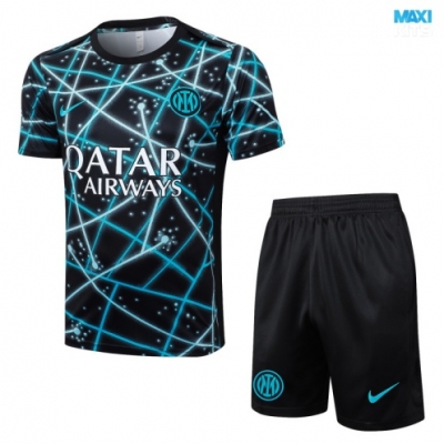Camiseta futbol Inter Milan + Pantalón Corto 2025/26 negro
