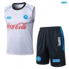 Camiseta futbol Entrenamiento Sin Mangas Napoli + Pantalón Corto 2025/26 Gris Clair/Azul marino