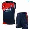 Camiseta futbol Entrenamiento Sin Mangas Paris PSG + Pantalón Corto 2024/25 rojo