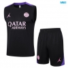 Camiseta futbol Entrenamiento Sin Mangas Paris PSG + Pantalón Corto 2024/25 negro