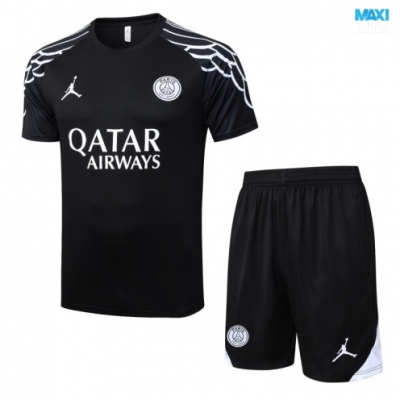 Camiseta futbol Paris PSG + Pantalón Corto 2025/26 negro/Blanco