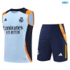Camiseta futbol Entrenamiento Sin Mangas Real Madrid + Pantalón Corto 2024/25 Azul