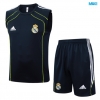 Camiseta futbol Entrenamiento Sin Mangas Real Madrid + Pantalón Corto 2025/26 verde/verde/Blanco