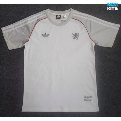 Camiseta futbol Lyon Gris/Blanco 2025/26