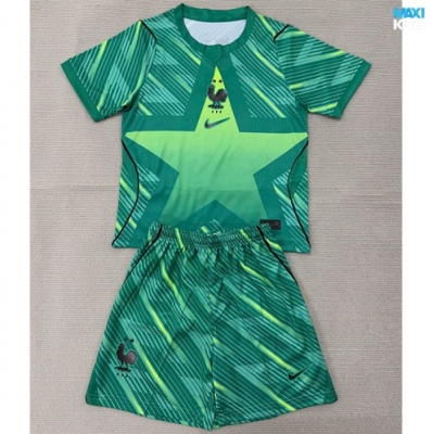 Camiseta de fútbol Francia Niño Portero Verde 2026/27