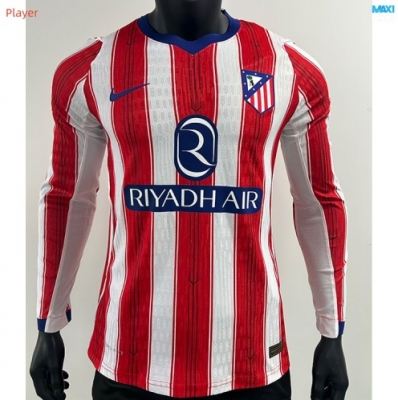 Maxikits Hacer Camiseta futbol Versión Player Atlético de Madrid Primera Manga Larga 2026/27 por mayor