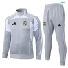 maxikits Chaqueta Chándal fútbol Real Madrid 2026/27 Gris/Blanco k176