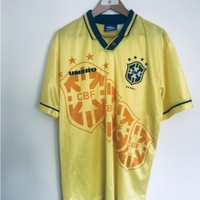 Camiseta futbol Retro Bresil Primera 1994-97