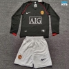 Camiseta futbol Retro Manchester United Niño Segunda Manga Larga 2007-08