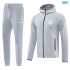 Chaqueta Chandal Con Capucha Barcelona 2025/26 Gris/negro