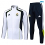 Chaqueta Chandal Real Madrid 2025/26 Blanco/negro/verde