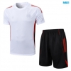 Camiseta futbol Bayern Munich + Pantalón Corto 2025/26 Blanco/negro/rojo