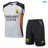 Camiseta futbol Entrenamiento Sin Mangas Benfica + Pantalón Corto 2025/26 Gris/negro/Naranja