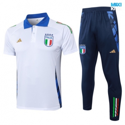 Camiseta futbol Polo Italia 2024/25 Blanco