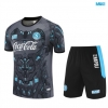 Camiseta futbol Napoli + Pantalón Corto 2025/26 Gris oscuro/negro