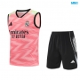 Camiseta futbol Entrenamiento Sin Mangas Real Madrid + Pantalón Corto 2025/26 Rosa/negro
