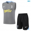 Camiseta futbol Entrenamiento Sin Mangas Tottenham Hotspur + Pantalón Corto 2024/25 gris oscuro