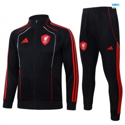 maxikits Chaqueta Chándal fútbol Liverpool Niño 2026/27 Negro Retro k254