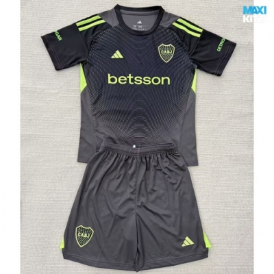 Camiseta futbol Boca Juniors Niño Portero Gris/Negro 2025/26