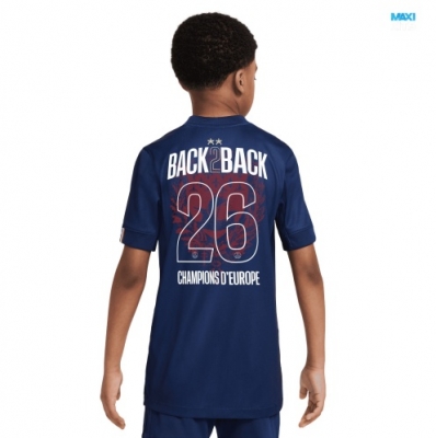 maxikits Camiseta futbol PSG Niño Primera 2025 2 estrellas Campeones de Europa 2025