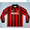 Camiseta futbol Retro AC Milan Primera Manga Larga 1994-95