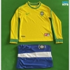 Camiseta futbol Retro Bresil Niño Primera Manga Larga 1998