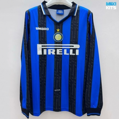 Camiseta futbol Retro Inter Milan Primera Manga Larga 1997