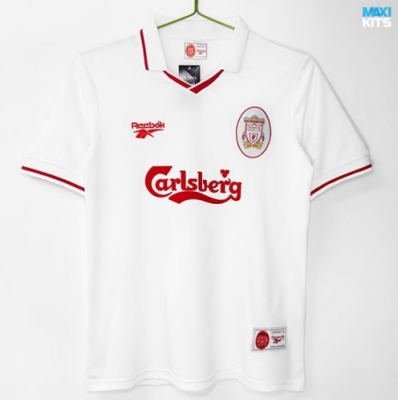 Camiseta de fútbol Retro Liverpool Blanco 1996-97