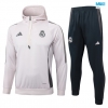 Chaqueta Chandal Con Capucha Real Madrid Niño 2024/25 rosa claro